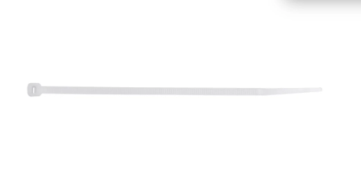 ABRACADEIRA NYLON BRANCA 4,8X400MM C/ 100 UND LT, LOTUS, 