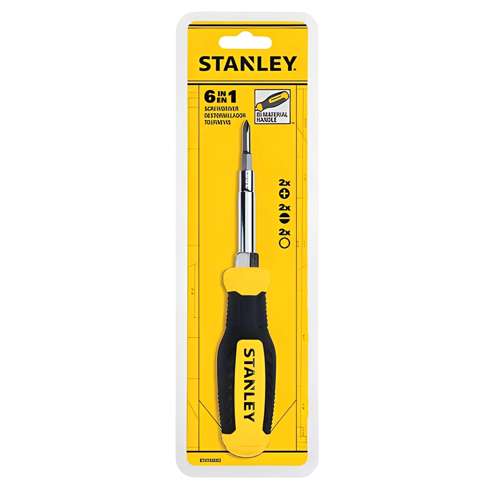CONJUNTO CHAVE DE FENDA PHILIPS 6 EM 1 STANLEY, STANLEY, 
