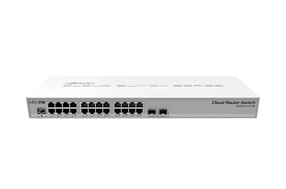 CRS 326-24G-2Q+RM CLOUD ROUTER SWITCH -24P GIGA W, MIKROTIK, 