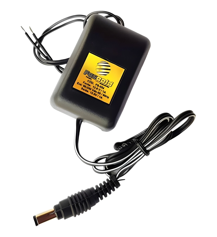 FONTE 12.6V 01AMP MINI S/ PLUG P4 MAC TOP GOLD, GOLD, 