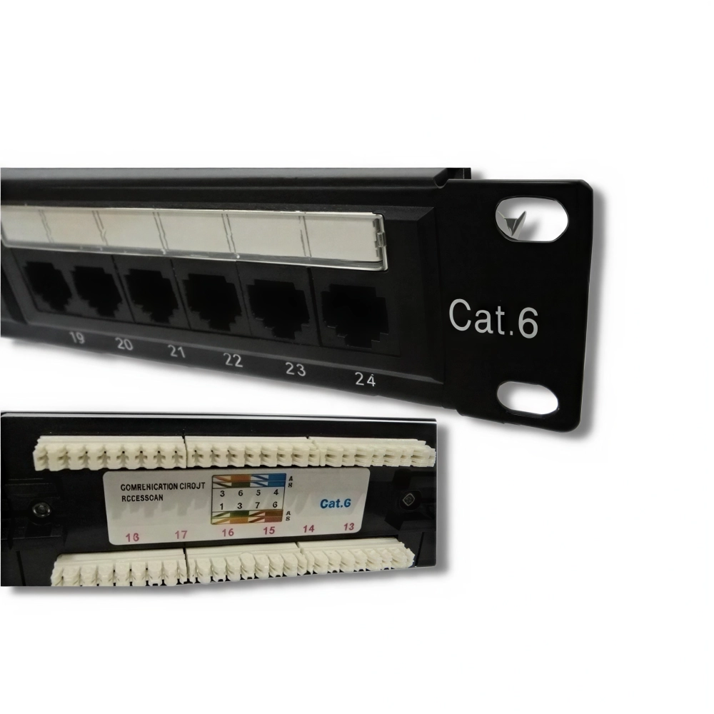 PATCH PANEL 24P RJ45 CAT6 PLUS, NETPLUS, 