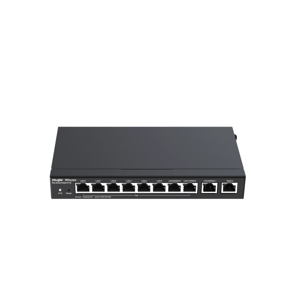 ROTEADOR POE 10P GE RG-EG310GH-P-E RJ, RUIJIE, ROTEADOR POE 10P GE RG-EG310GH-P-E RJ, RUIJIE,