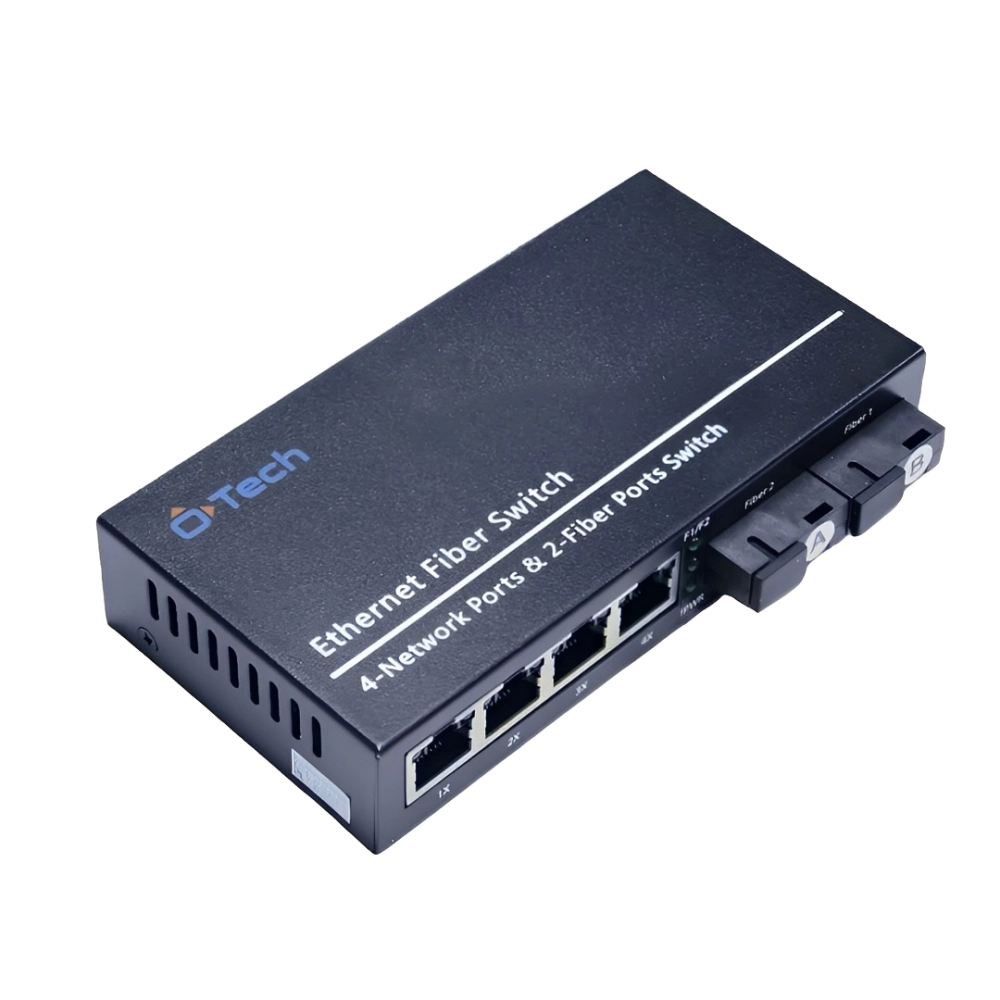 SWITCH FAST 4P RJ45 2FX SC 1P FIBRA 20KM HOE3105P, TERZIAN, 