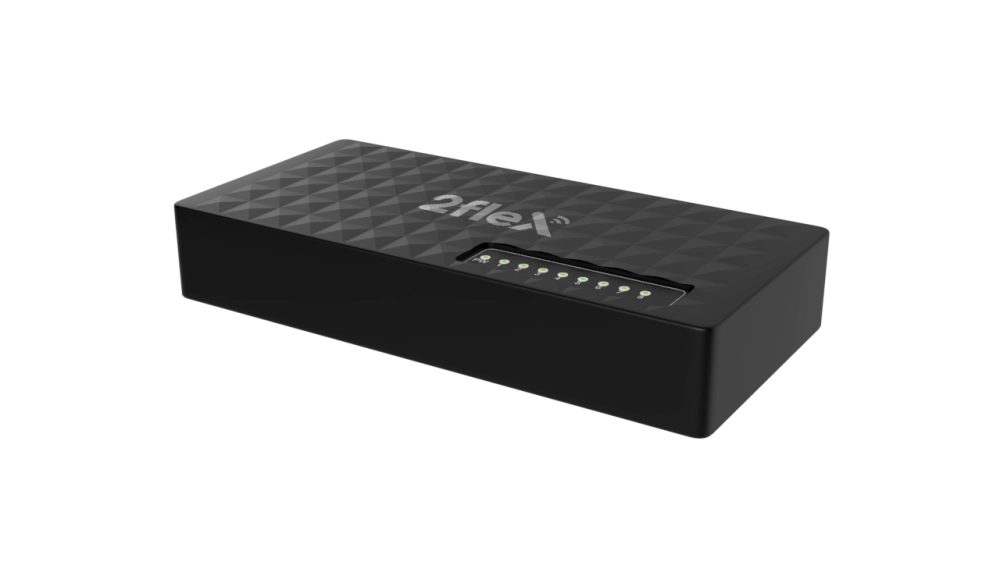 SWITCH 8P POE GIGA 10/100/1000  2 FLEX, 2 FLEX TELECOM, 