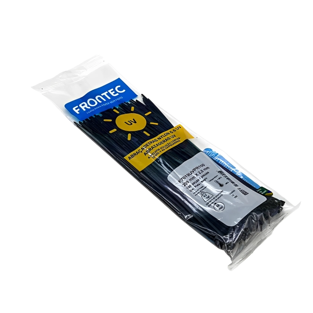 ABRACADEIRA UV PRETA 100 X 2,5 MM 100 PCS FRONTEC, FRONTEC, ABRACADEIRA UV PRETA 100 X 2,5 MM 100 PCS FRONTEC, FRONTEC,