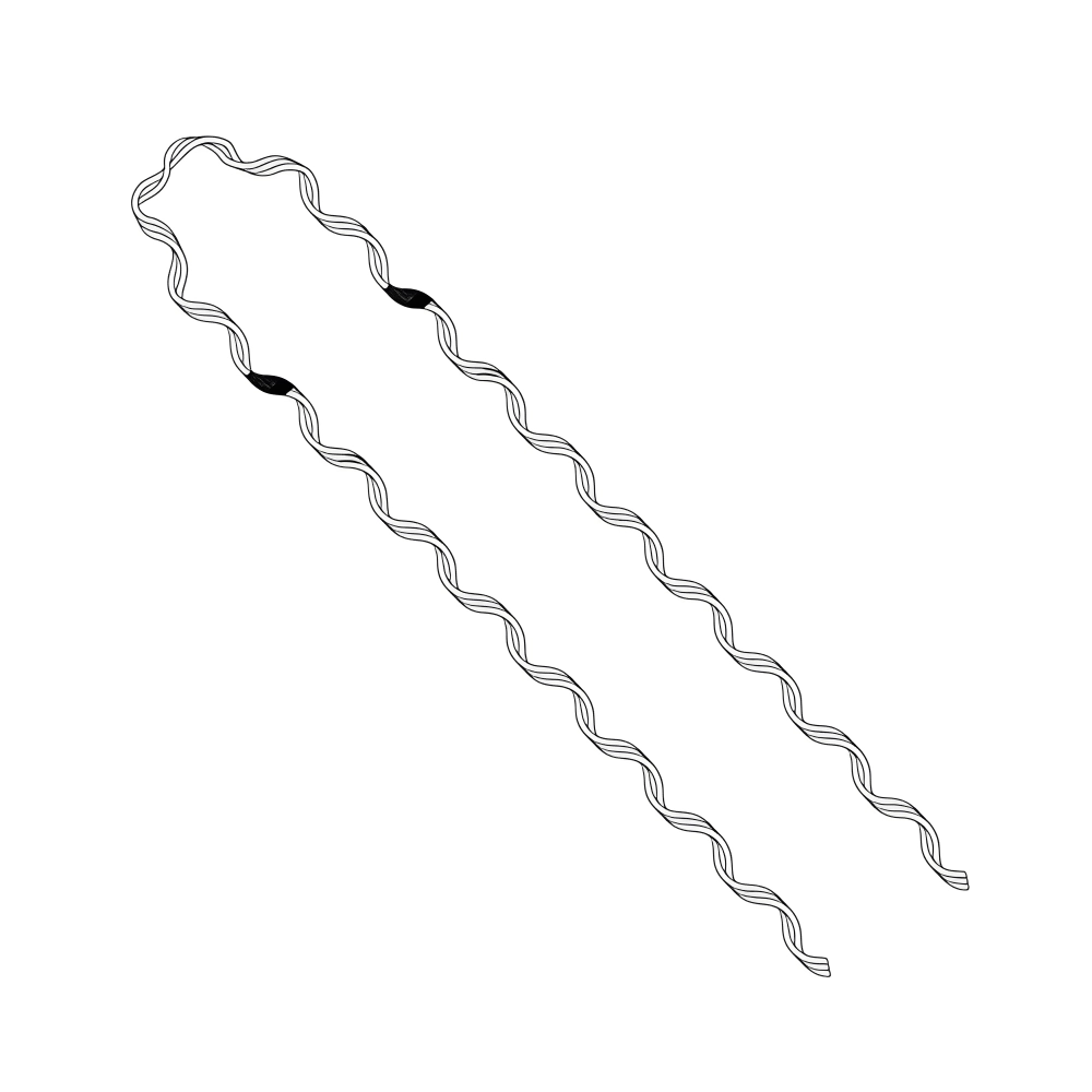 ALCA PRE-FORMADA 7.4-8.6 4V LONGA ACO 80CM  MAC, MACLEAN, 