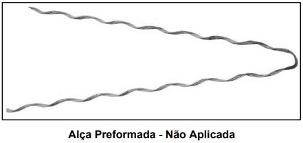 ALCA PRE-FORMADA 7.4-8.6 4V LONGA ACO 80CM VM HL, HELICA, 