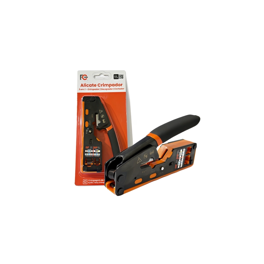 ALICATE CRIMP RJ11/45/CONECTOR PASSANTE  FC FONTES, FC FONTES,