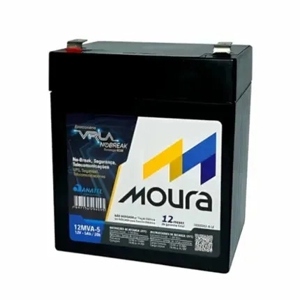 BATERIA MOURA 12MVA-5 5AH VRLA NOBREAK MR, MOURA, 