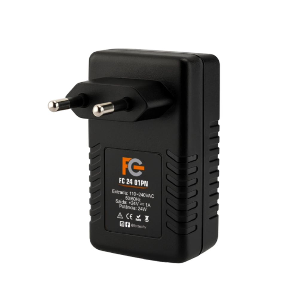 FONTE ELETRONICA DESKTOP POE 24V 1A FCA, FC FONTES, FONTE ELETRONICA DESKTOP POE 24V 1A FCA, FC FONTES,