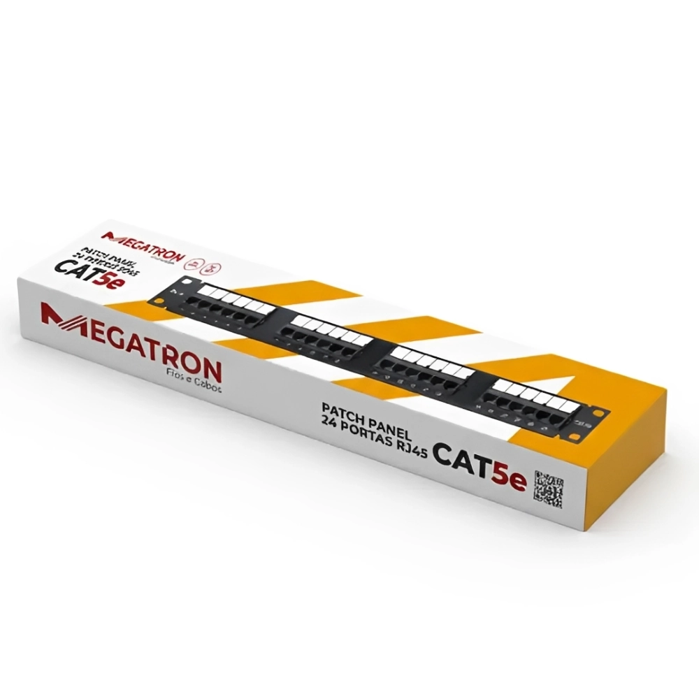PATCH PANEL 24P RJ45 CAT5E MGT, MEGATRON, PATCH PANEL 24P RJ45 CAT5E MGT, MEGATRON,