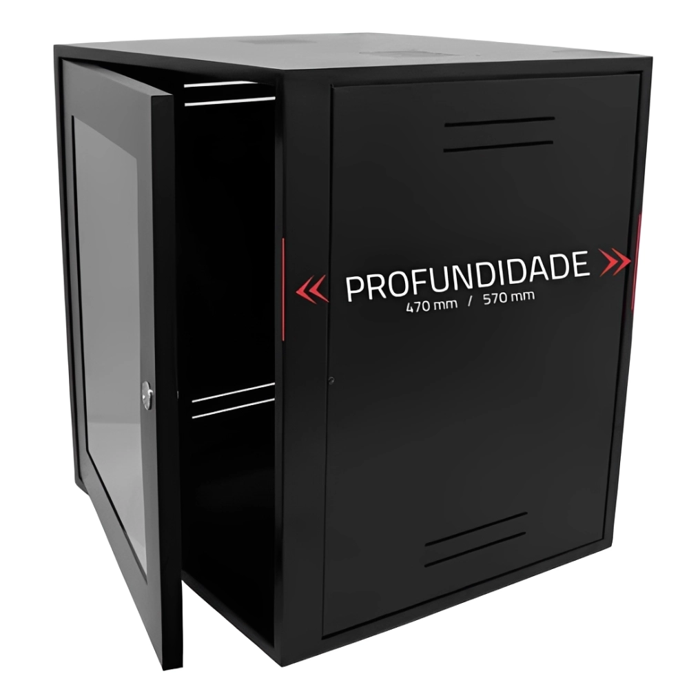 RACK PAREDE 19" 06UX470MM PT VISOR DE ACRL GF, GFORCE,