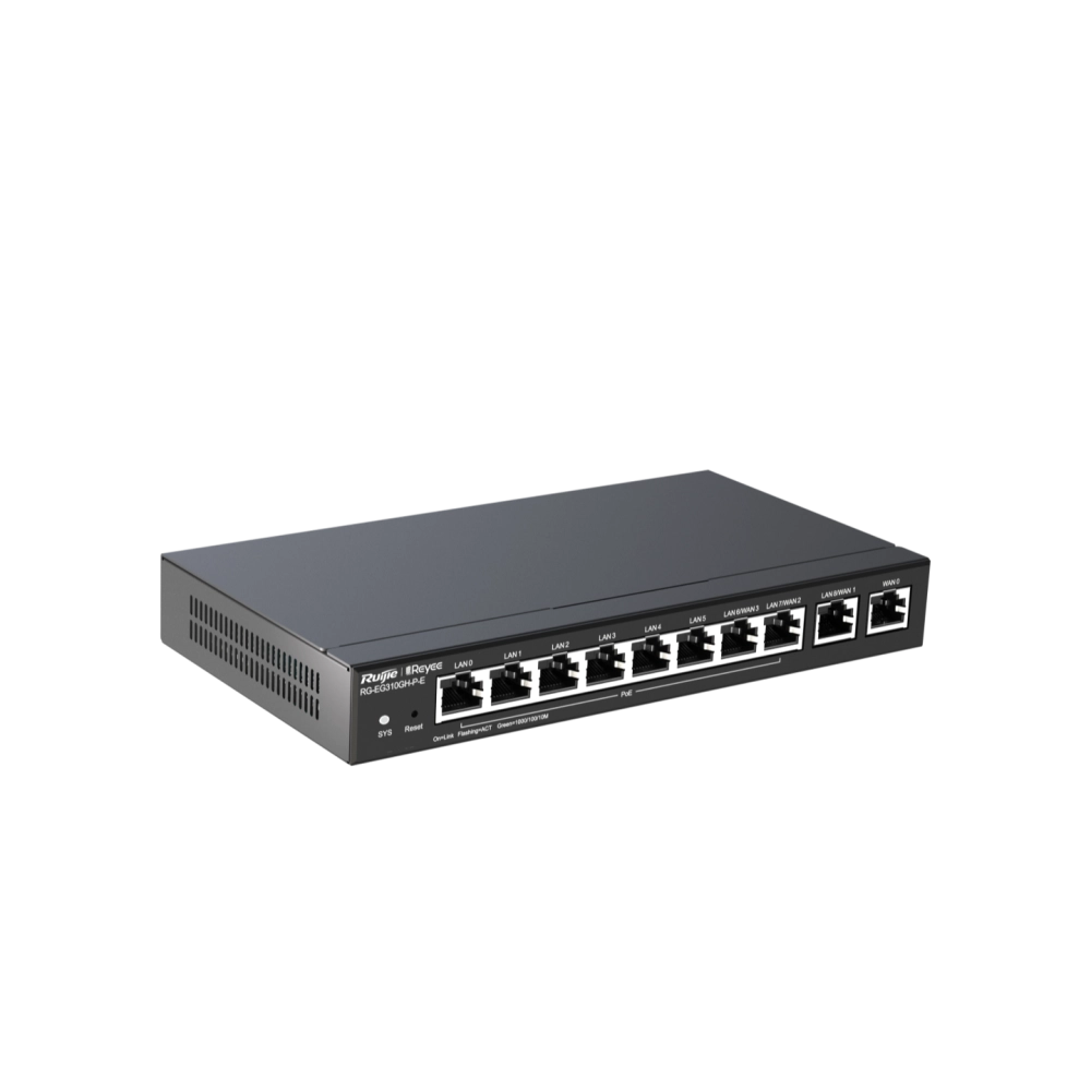 ROTEADOR POE 10P GE RG-EG310GH-P-E RJ, RUIJIE, ROTEADOR POE 10P GE RG-EG310GH-P-E RJ, RUIJIE,