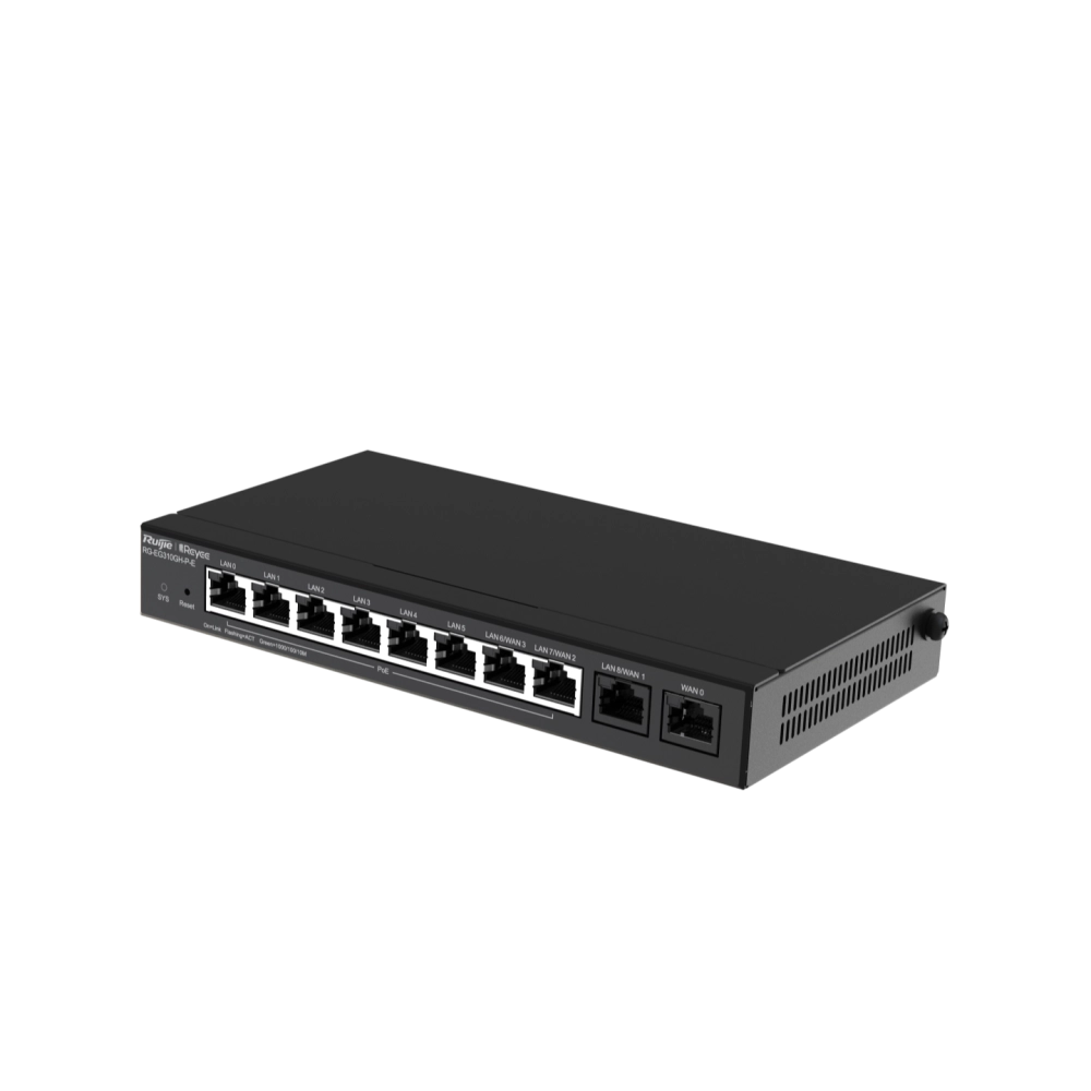 ROTEADOR POE 10P GE RG-EG310GH-P-E RJ, RUIJIE, ROTEADOR POE 10P GE RG-EG310GH-P-E RJ, RUIJIE,