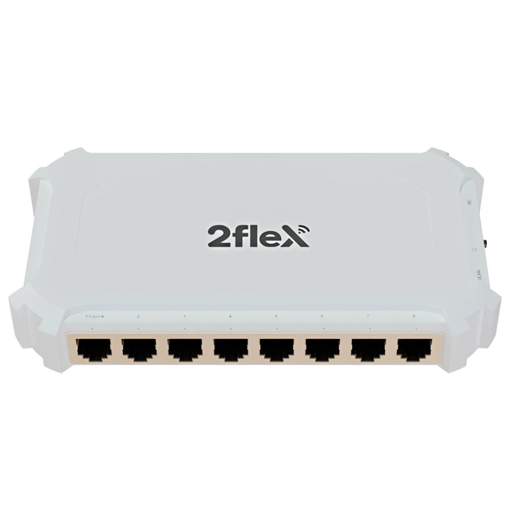 SWITCH POE REVERSO 8P RJ45 48V 2F-PLUS 2 FLEX, 2 FLEX TELECOM, 